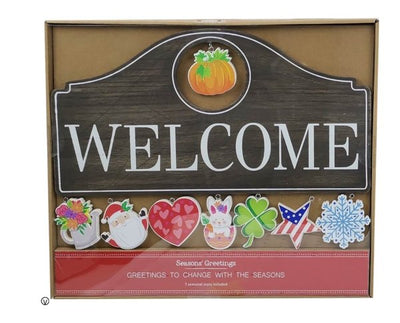 Seasonal Sign Wall Decor Set - Welcome - Lemon And Lavender Toronto