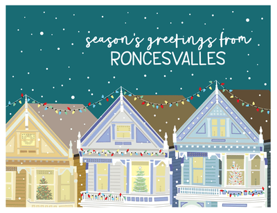 Seasons Greetings from Roncesvalles Cards - Lemon And Lavender Toronto