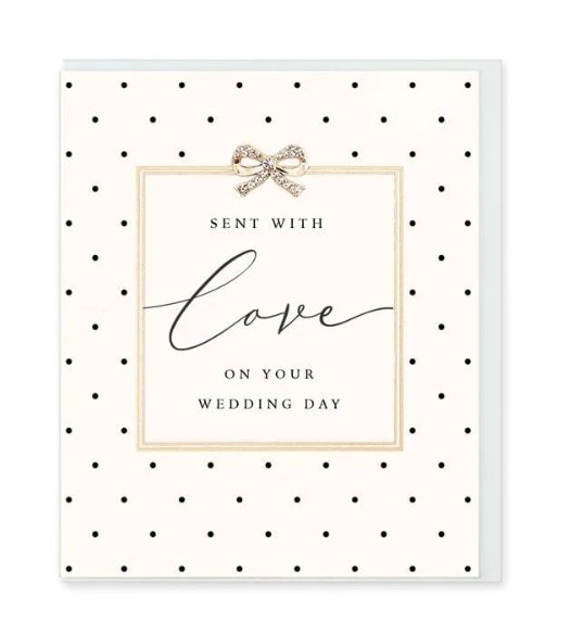 Sent with Love on your Wedding Day Card - Lemon And Lavender Toronto