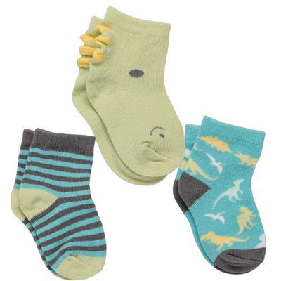 Set of 3 Dinosaur Socks - Lemon And Lavender Toronto