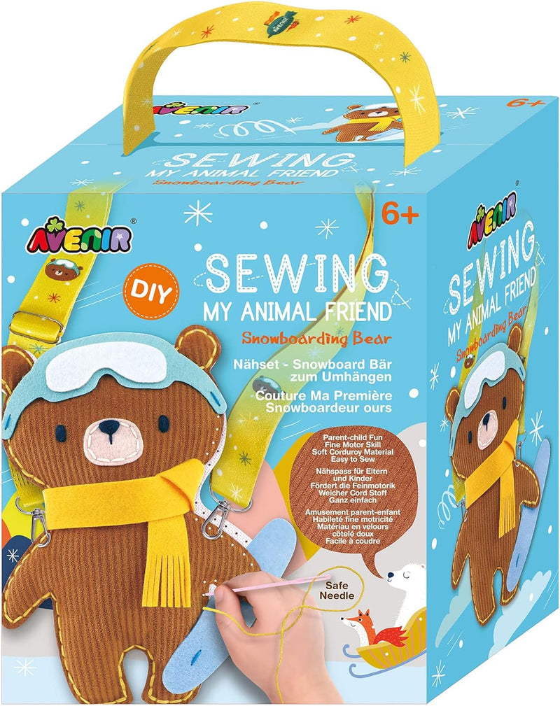 Sewing My Animal Friend Snowboarding Bear - Lemon And Lavender Toronto