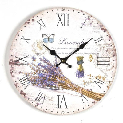 Shabby Chic Lavender Wall Clock - Lemon And Lavender Toronto