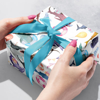 Shark Gift Wrap Roll - Lemon And Lavender Toronto
