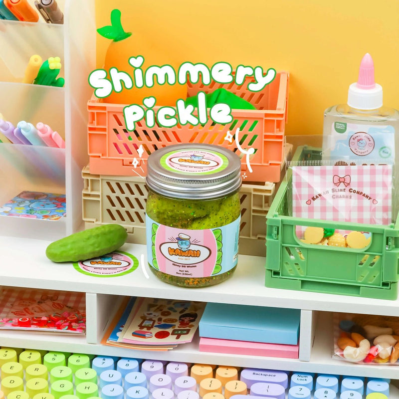 Shimmery Pickle Clear Slime - Lemon And Lavender Toronto