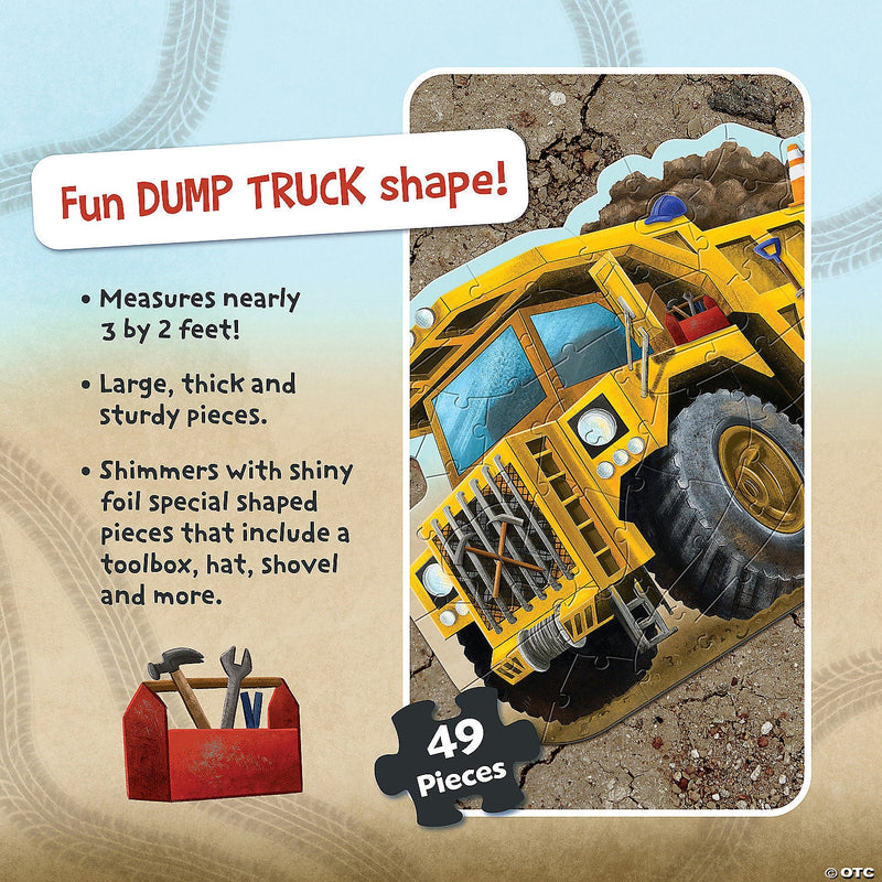 Shiny Dump Truck Floor Puzzle - Lemon And Lavender Toronto