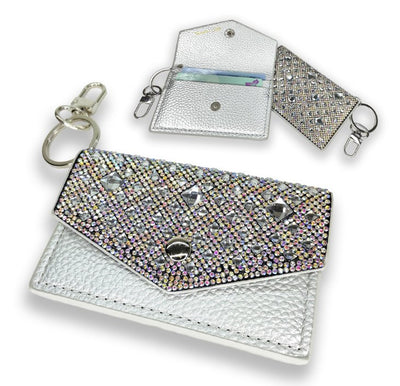 Silver Crystal Card Purse - Lemon And Lavender Toronto