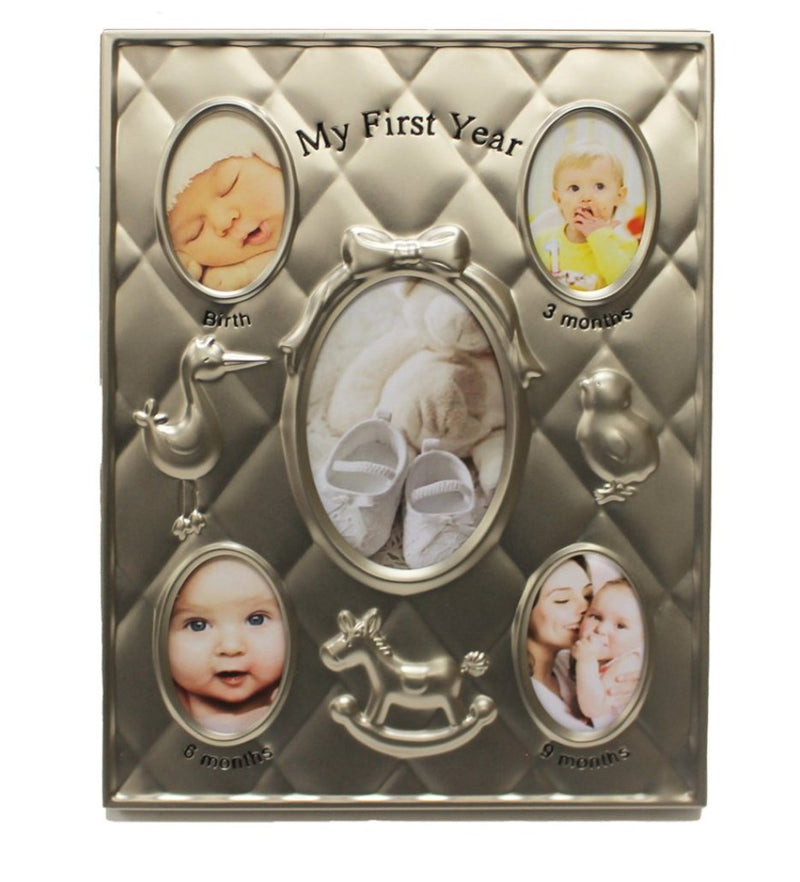 Silver Plated Baby Collage Frame - Lemon And Lavender Toronto