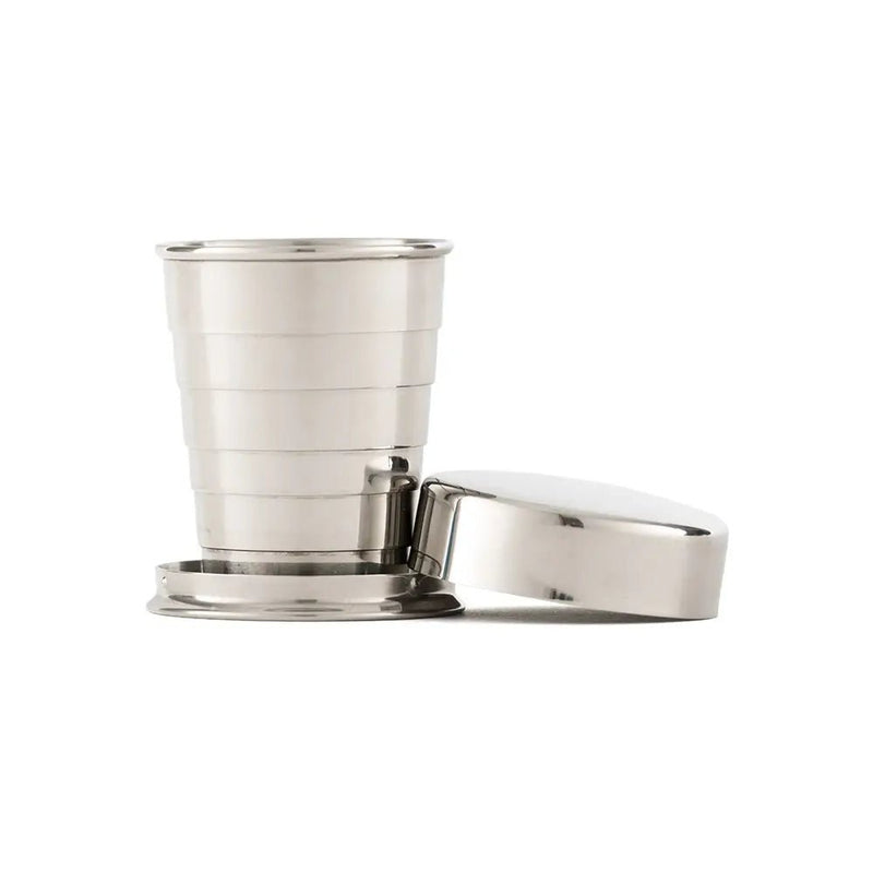Silver Stainless Steel Collapsible Shot Glass - Lemon And Lavender Toronto