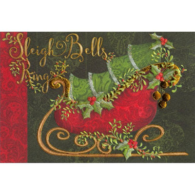 Sleigh Bells Ring Christmas Card - Lemon And Lavender Toronto