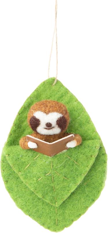 Sloth in a Sleeping Bag with a Book - Lemon And Lavender Toronto