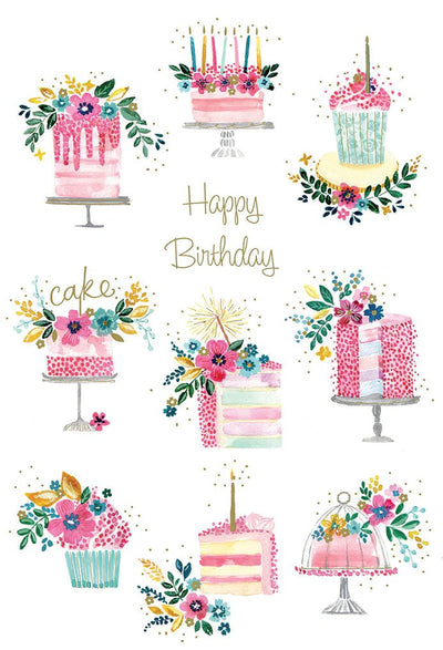 Small Cakes Birthday Card - Lemon And Lavender Toronto