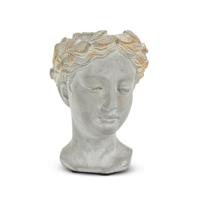 Small Goddess Head Planter - Gold Accents - Lemon And Lavender Toronto