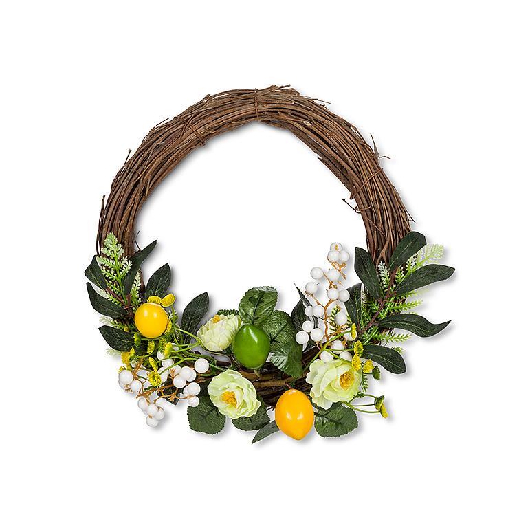 Small Lemon & Flower Wreath - Lemon And Lavender Toronto