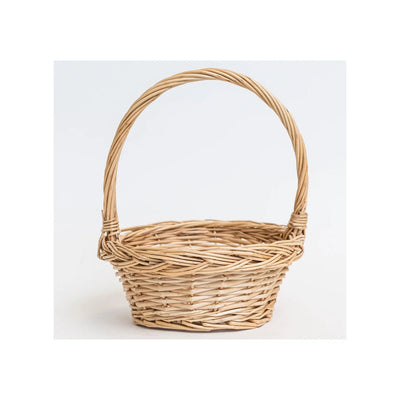 Small Wooden Basket - Light Brown - Lemon And Lavender Toronto