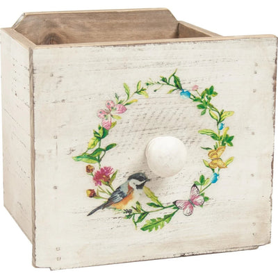 Small Wooden Bird Planter - Lemon And Lavender Toronto