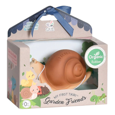Snail-Organic Natural Rubber Rattle. Teether & Bath Toy - Lemon And Lavender Toronto