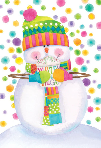 Snowman with Hat and Scarf- Christmas Card - Lemon And Lavender Toronto