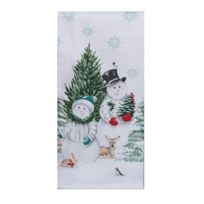 Snowmen Tea Towel-Terry Cloth - Lemon And Lavender Toronto