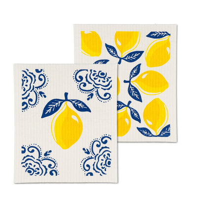 Sorrento Lemon Dishcloths Set of 2 - Lemon And Lavender Toronto