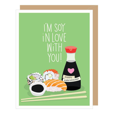 Soy in Love With You Anniversary - Card - Lemon And Lavender Toronto