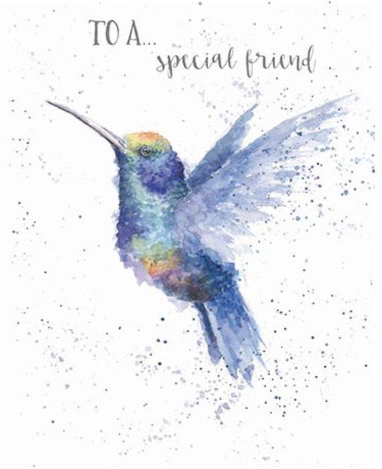 Special Friend Hummingbird Card - Lemon And Lavender Toronto