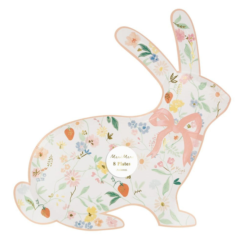 Spring Floral Bunny Shaped Plates-Meri-Meri - Lemon And Lavender Toronto