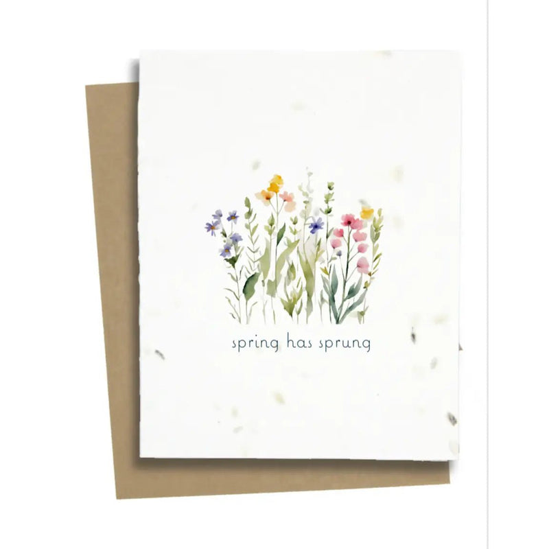 Spring Has Sprung Card-Wildflower - Lemon And Lavender Toronto