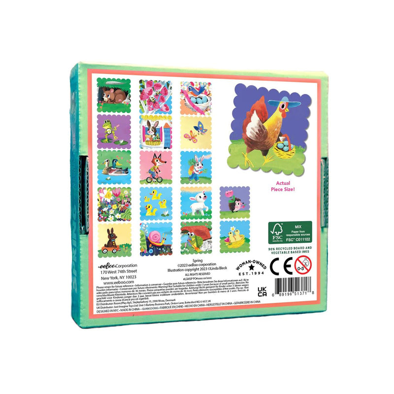 Spring Little Square Memory Game- Eeboo - Lemon And Lavender Toronto