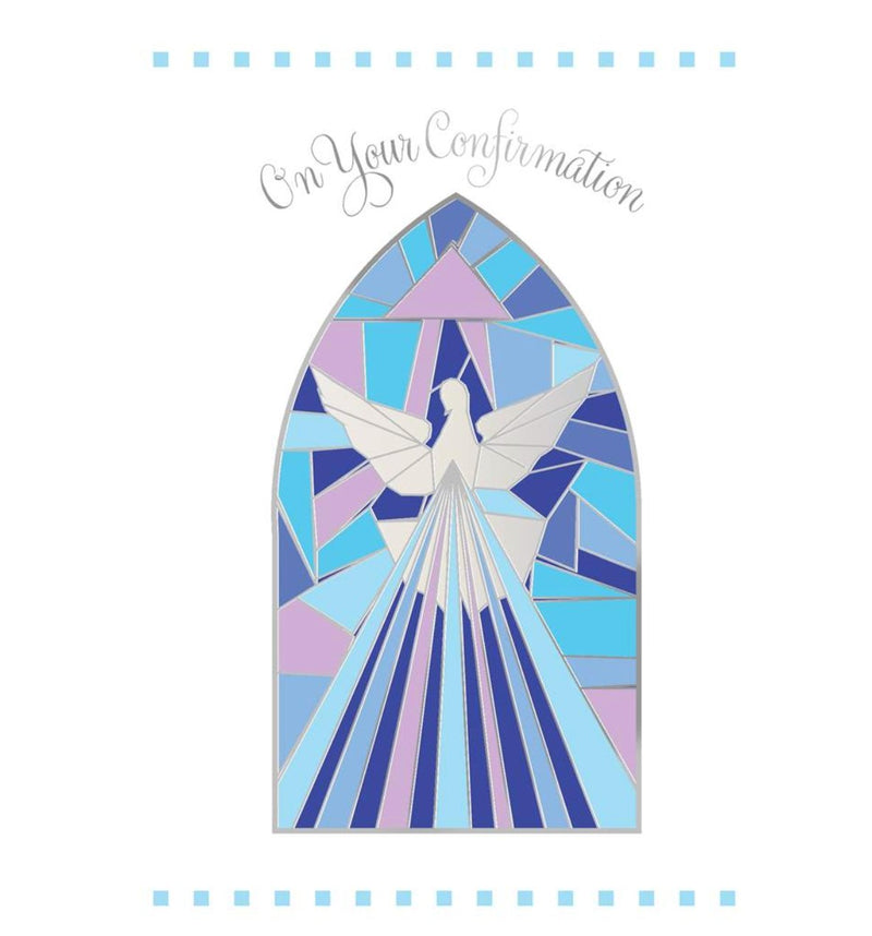 Stained Glass Confirmation Card - Lemon And Lavender Toronto