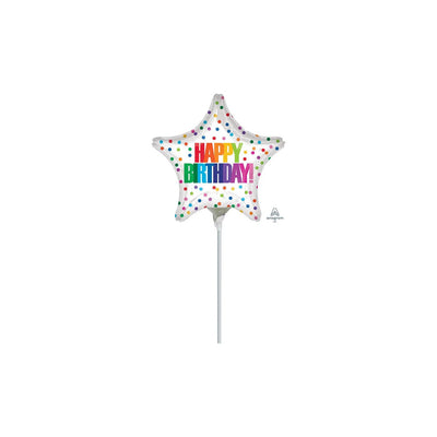 Star Happy Birthday Balloon - Lemon And Lavender Toronto