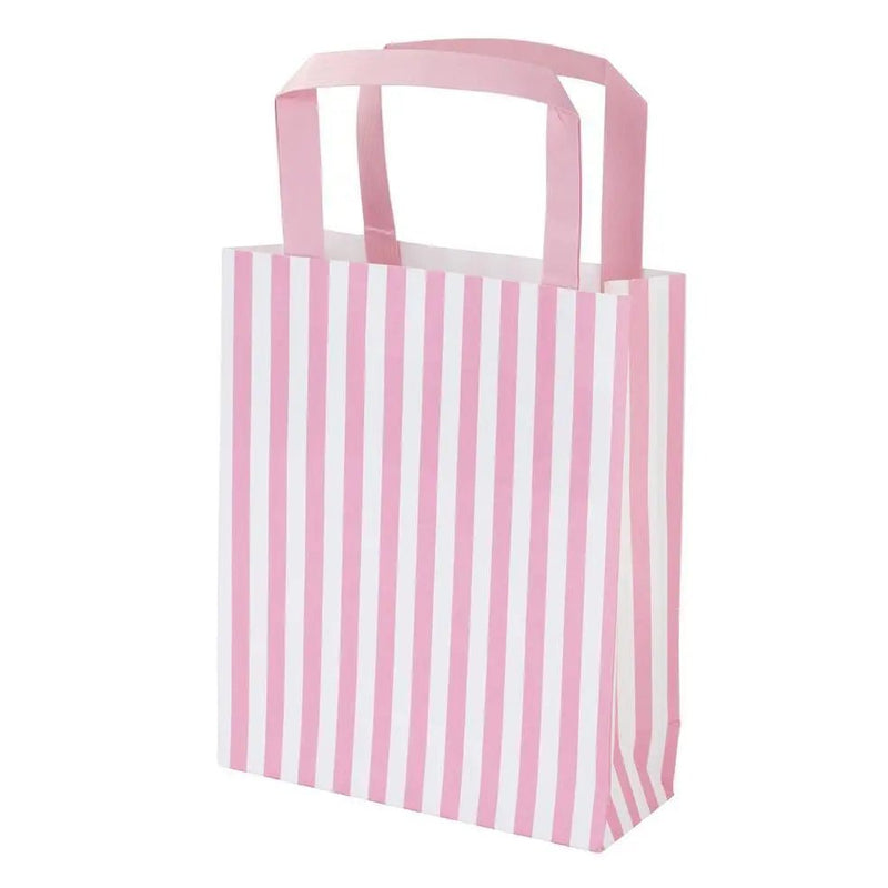 Stripy Pink Party Bags - 8 Pack - Lemon And Lavender Toronto