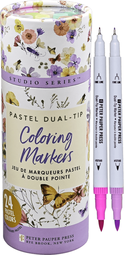 Studio Series Dual-Tip Pastel Markers (Set of 24) - Lemon And Lavender Toronto