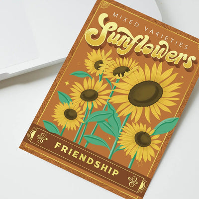 Sunflowers (Friendship) - Greeting Card - Lemon And Lavender Toronto