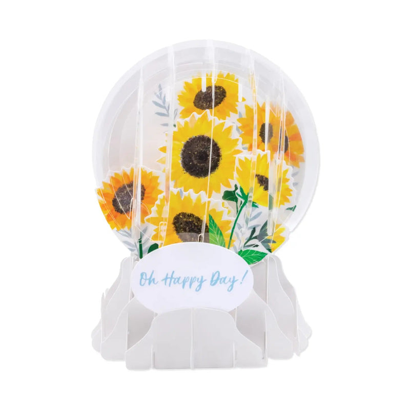 Sunflowers Globe Card - Lemon And Lavender Toronto