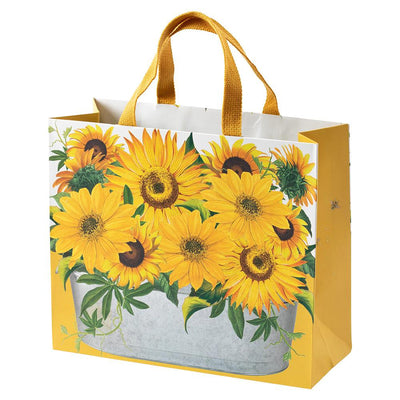 Sunflowers Small Square Gift Bag - Lemon And Lavender Toronto