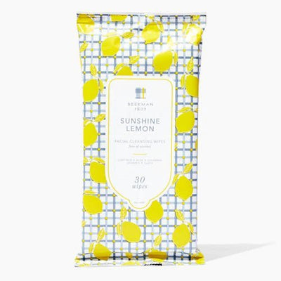 🍋 Sunshine Lemon Face Wipes - Lemon And Lavender Toronto