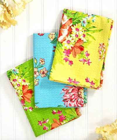 Sunshine Patchwork Tea Towel Bundle - Lemon And Lavender Toronto