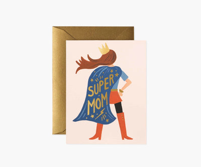 Super Mom Greeting Card - Lemon And Lavender Toronto