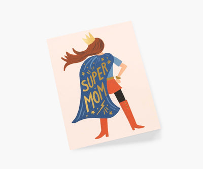 Super Mom Greeting Card - Lemon And Lavender Toronto