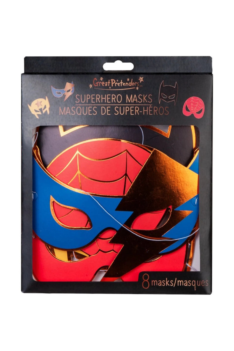 Superhero Masks (8 pcs) - Lemon And Lavender Toronto