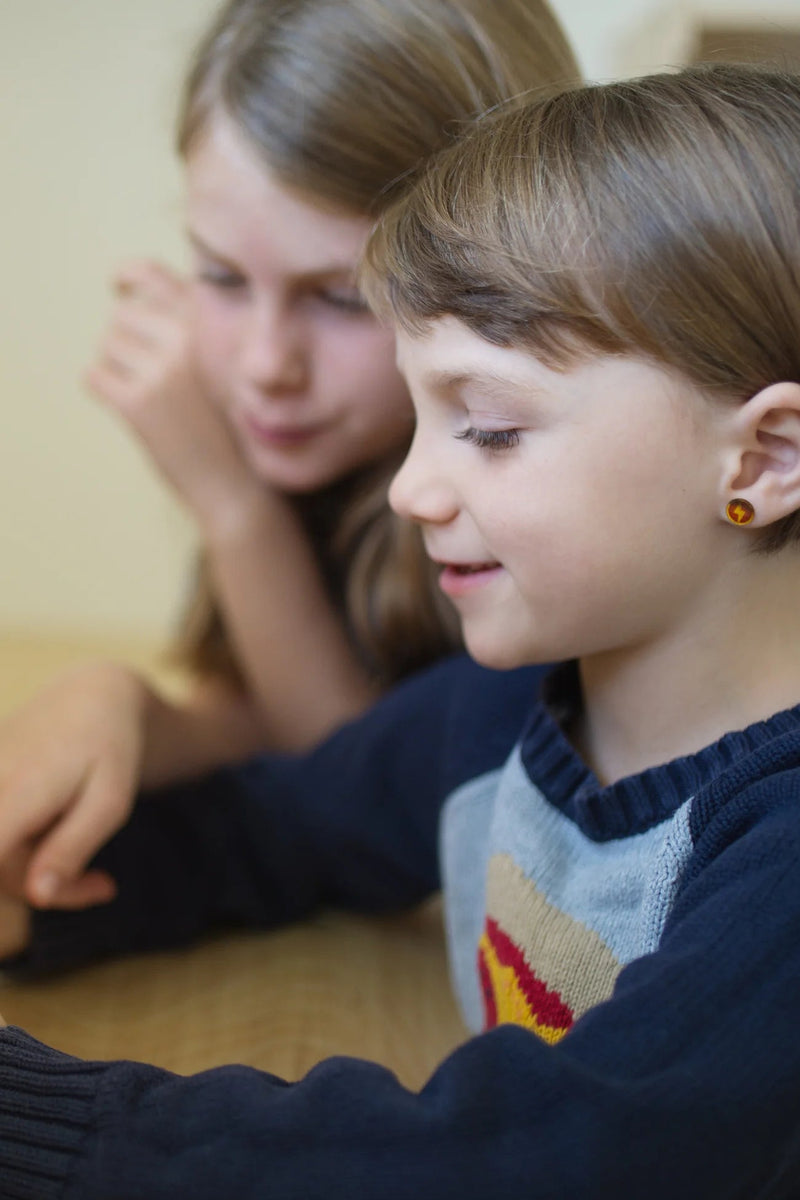 Superhero Sticker Earrings - Lemon And Lavender Toronto