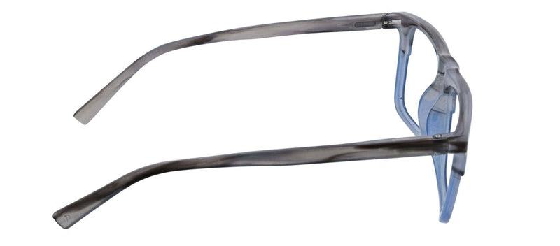 Swagger Gray Horn Blue Glasses (Unisex) - Lemon And Lavender Toronto