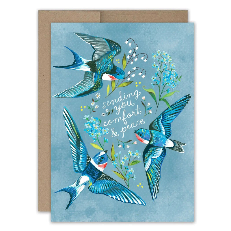 Swallows Sympathy Card - Lemon And Lavender Toronto