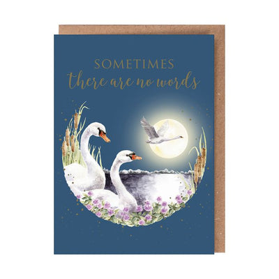 Swan Lake Sympathy Card - Lemon And Lavender Toronto