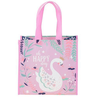 Swan Theme Recycled Bag - Lemon And Lavender Toronto