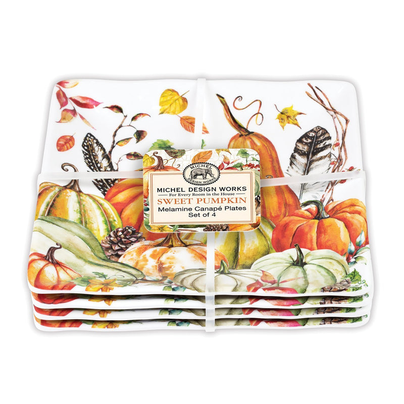 Sweet Pumpkin Melamine Dishes Set of 4 - Lemon And Lavender Toronto