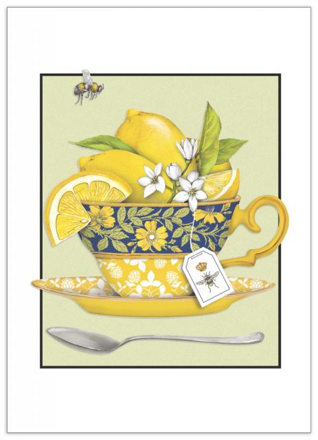 Tea With Lemons Card - Lemon And Lavender Toronto