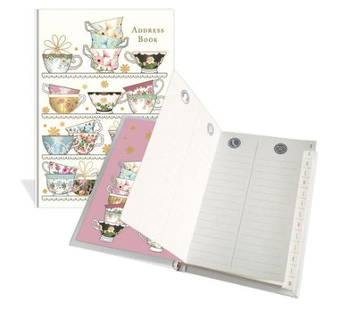 Teacup Themed Address Book - Lemon And Lavender Toronto