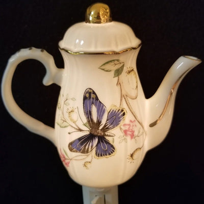 Teapot with Butterfly Design Nightlight - Lemon And Lavender Toronto