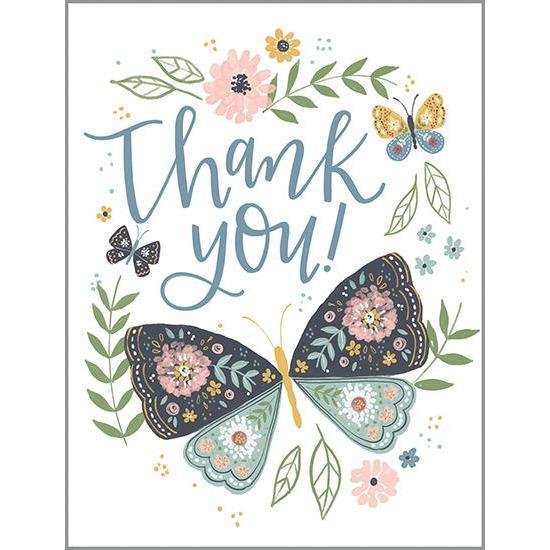 Thank you Butterfly Card - Lemon And Lavender Toronto
